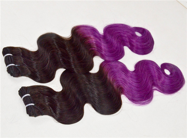  Peruvian boday wave T color human hair extension XS015